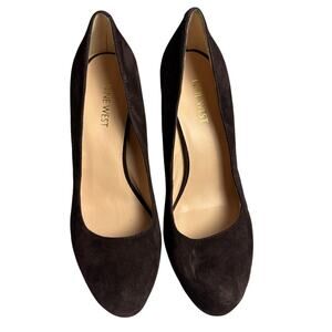 Nine West Dark Brown Suede Pumps